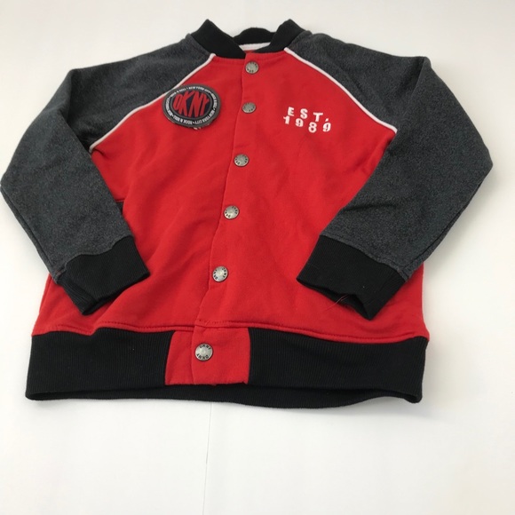 DNKY Logo Button Snap Jacket Coat - Picture 2 of 9